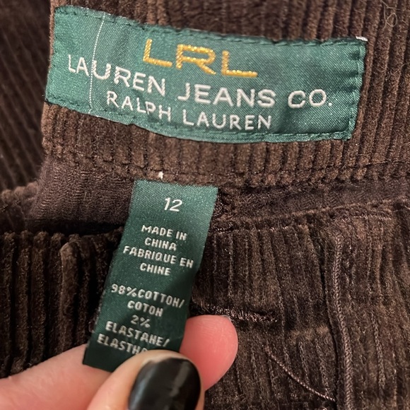 Lauren Jeans - Ralph Lauren corderoy jeans, 12, brown - Picture 6 of 7
